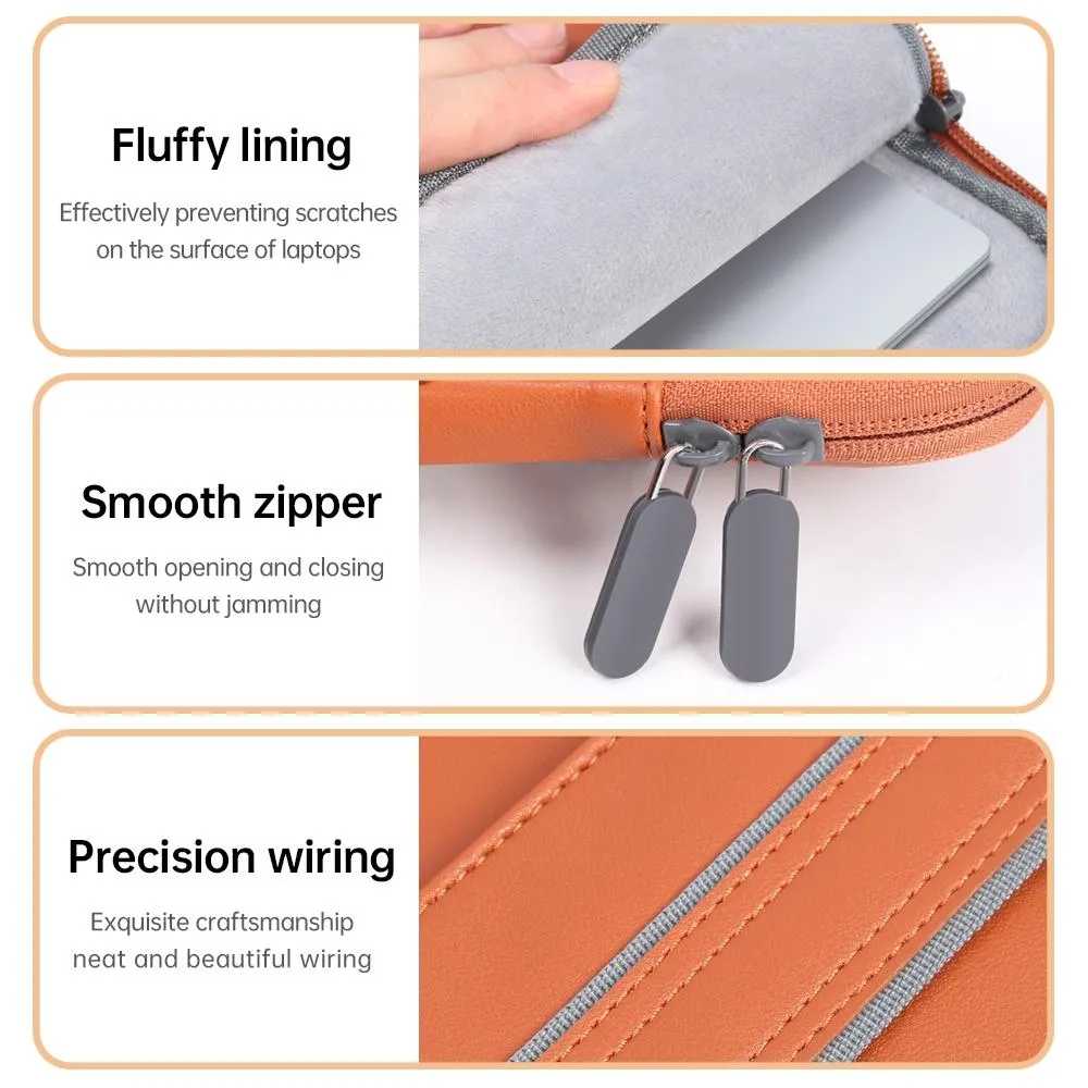 13 / 14 Inch Waterproof Pu Laptop Inner Bag