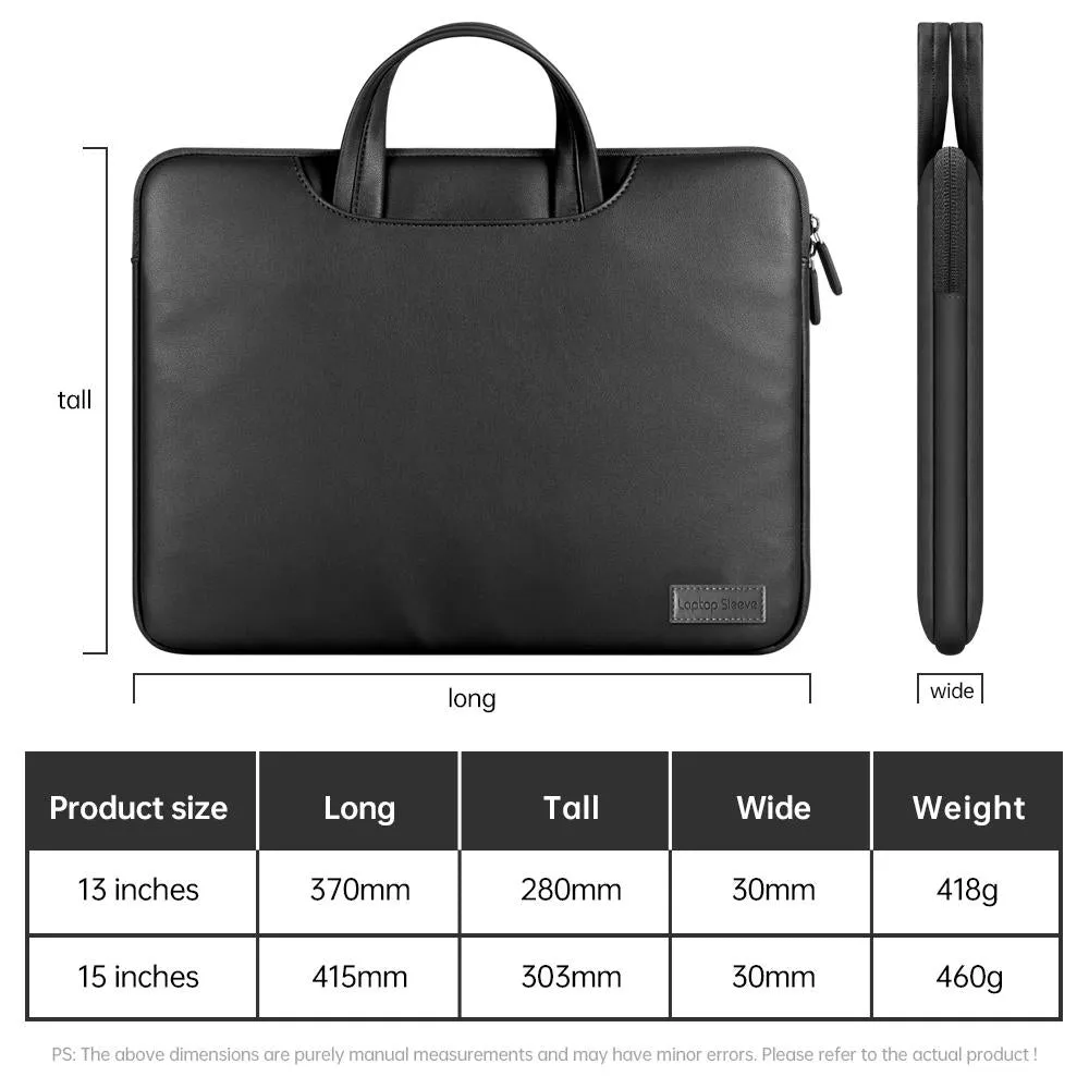 13 / 14 Inch Waterproof Pu Laptop Inner Bag