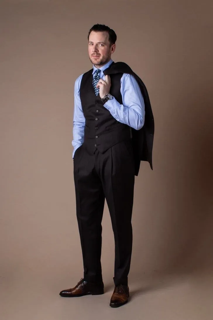 4-Season Herringbone Suit
