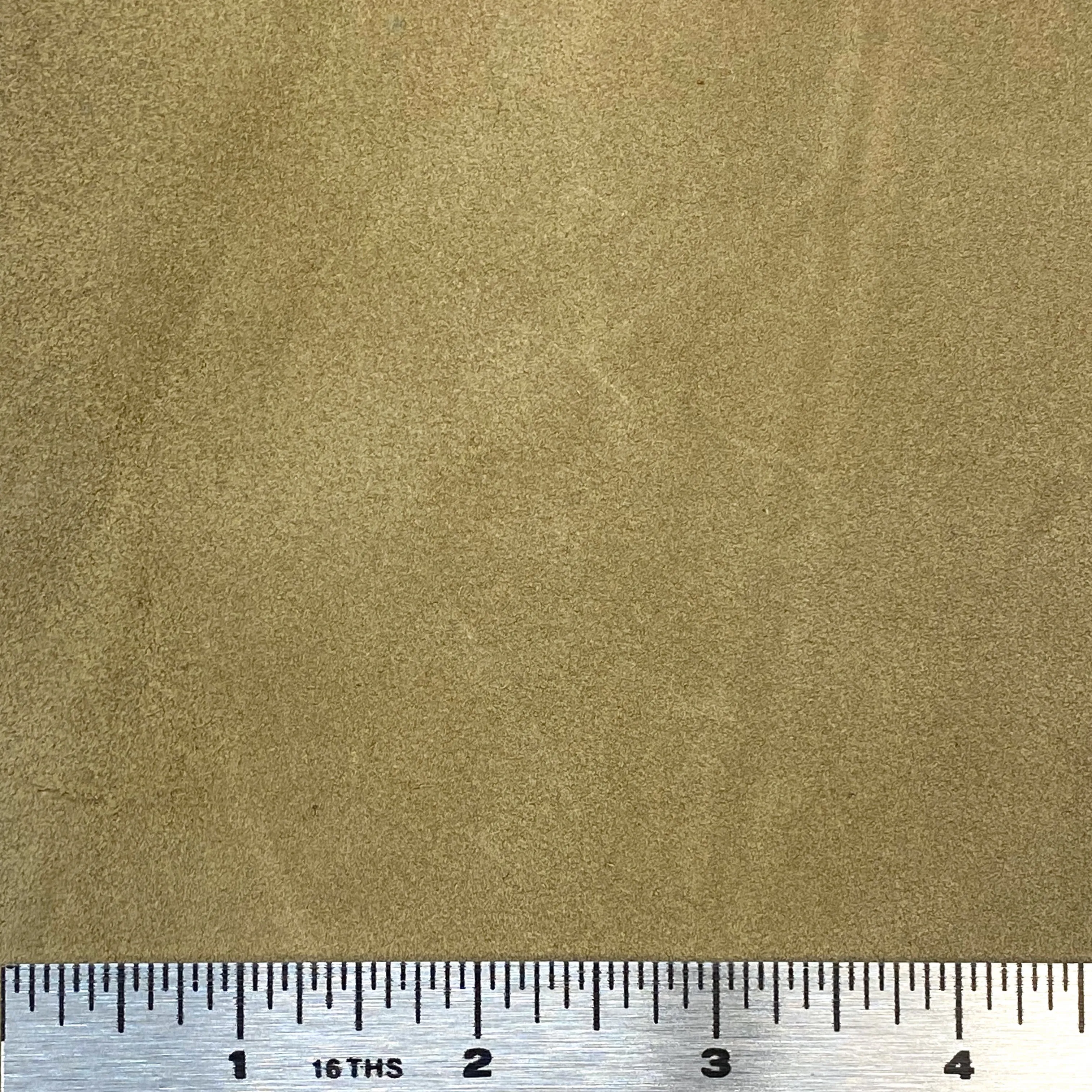4oz (1.6mm) Cow Suede - Olive (per square foot)