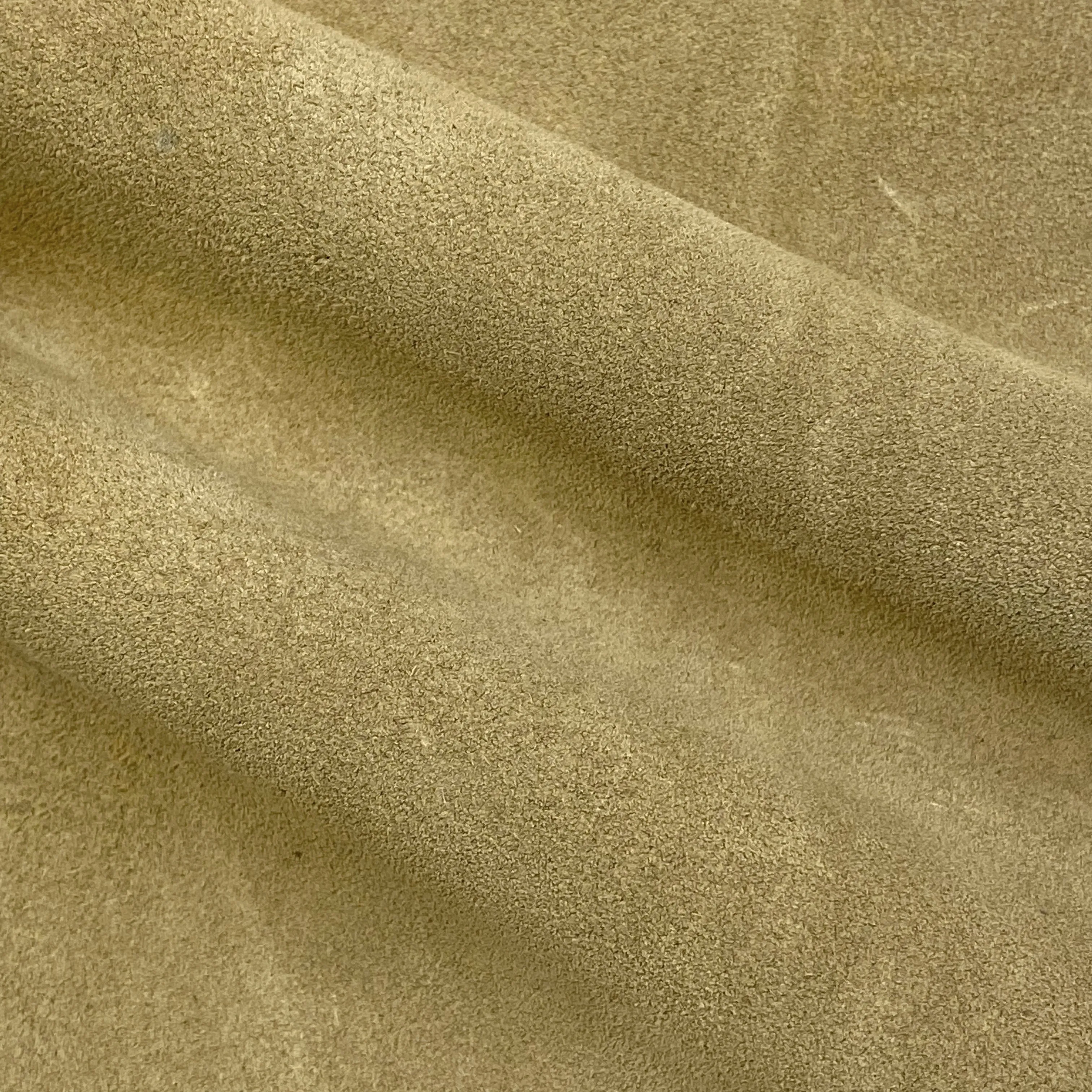 4oz (1.6mm) Cow Suede - Olive (per square foot)