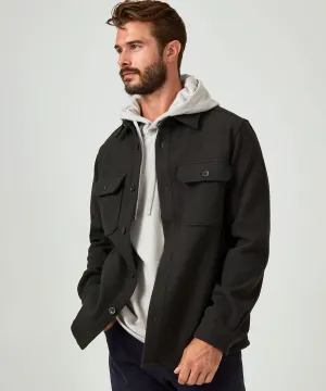 7 Diamonds Generation Melange Shacket Jacket - Olive
