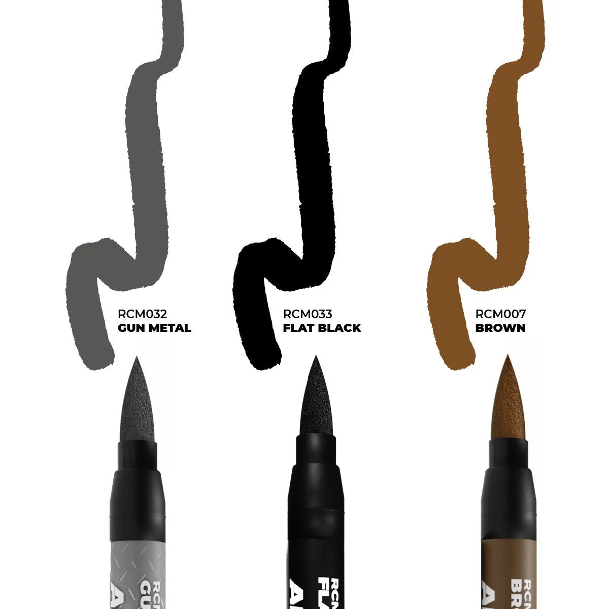 AK Interactive RCM103 RC Markers Set - Weapons (3pcs)