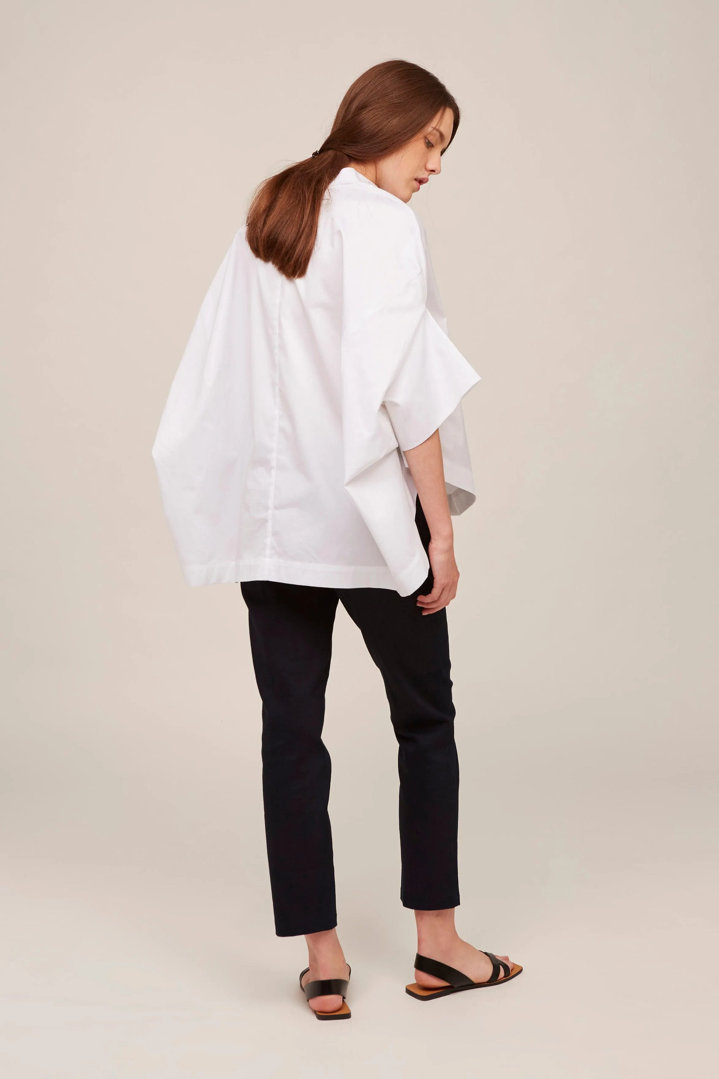 Alabaster Drop Sleeve in White