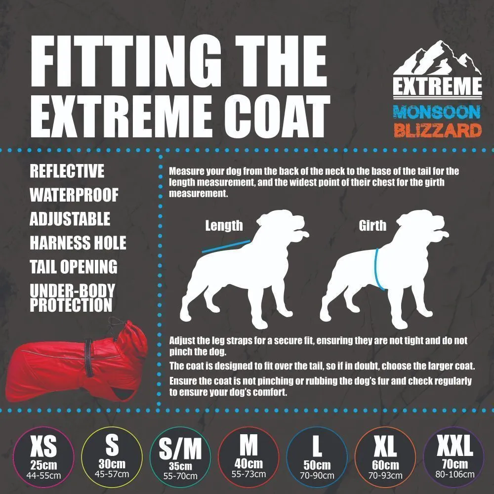 Ancol Extreme 35cm Red Blizzard Dog Coat - Small/Medium