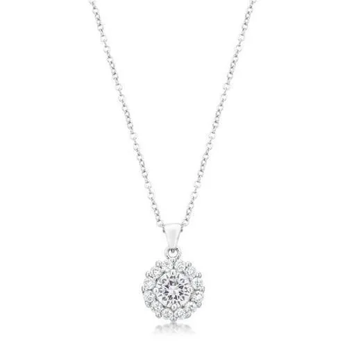 Bella Bridal Pendant in Clear