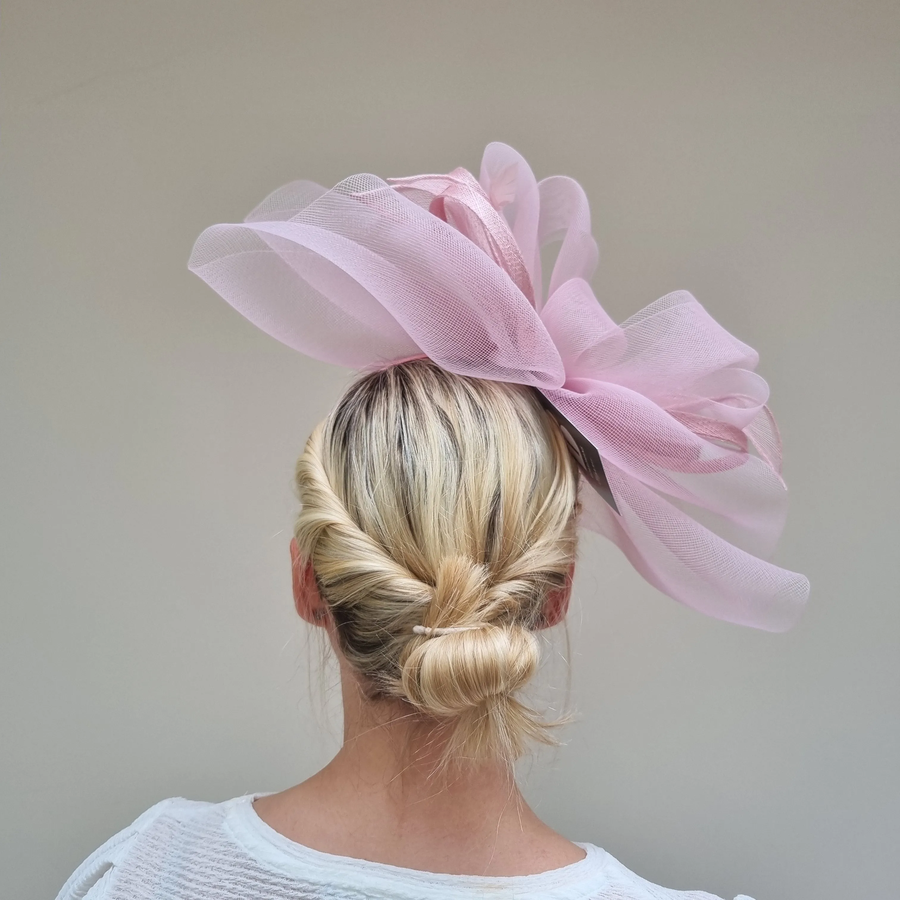Boardmans Gracie Net Fascinator in Light Pink