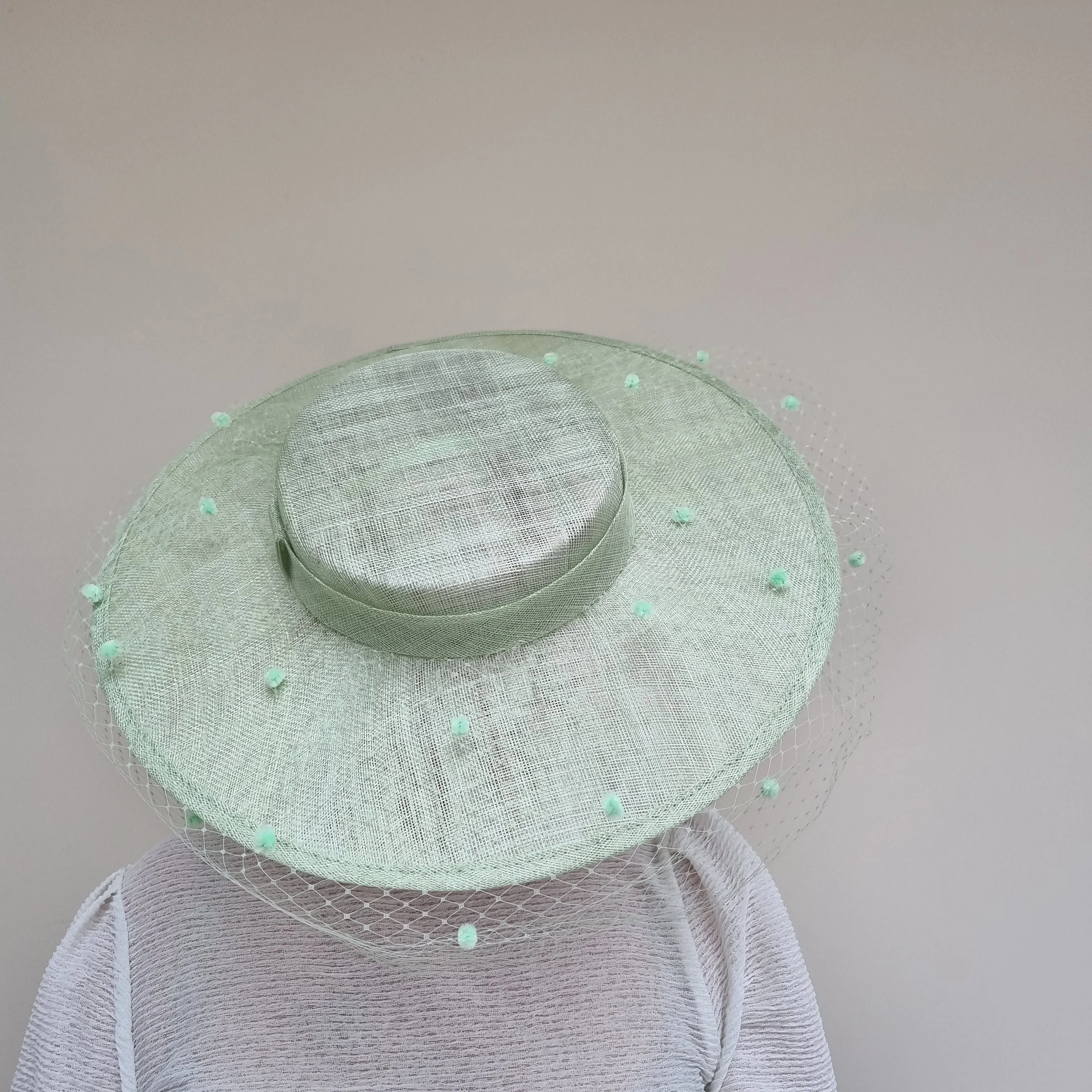 Boardmans Romy Boater Hatinator In Sage Green