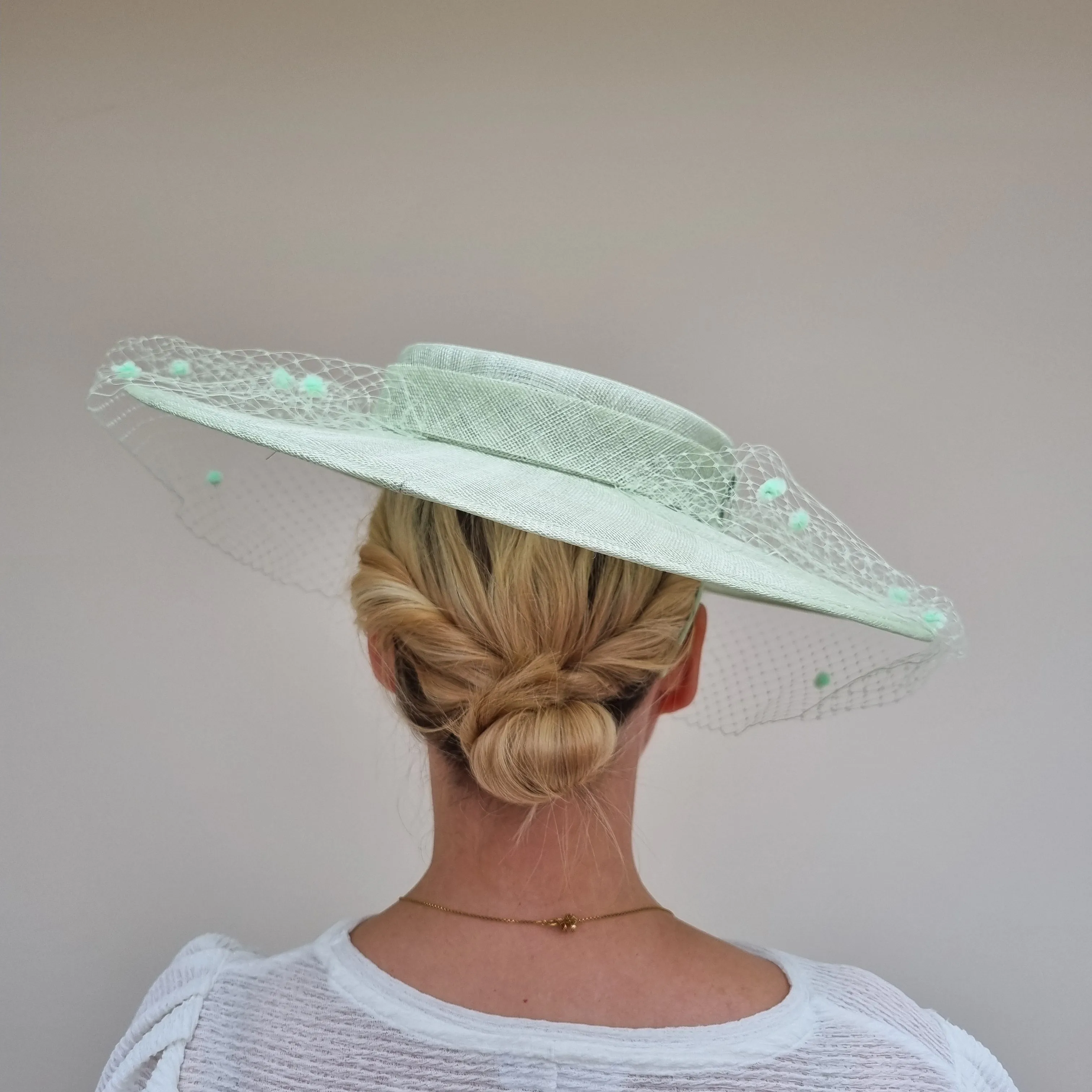 Boardmans Romy Boater Hatinator In Sage Green