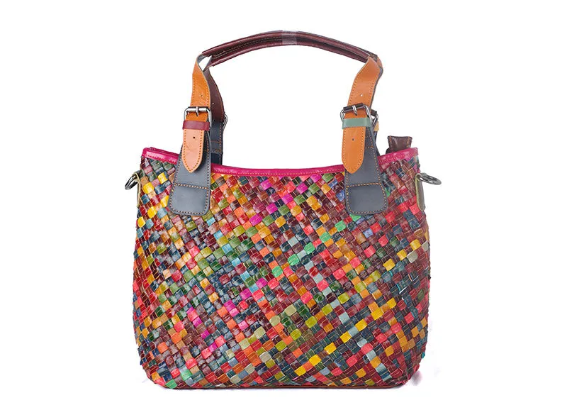 Chic Zipper Leather Shoulder Bag