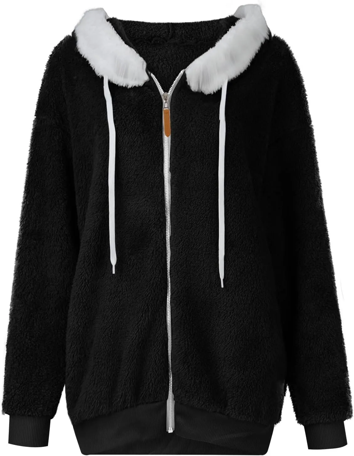 ChicCrate Winter Coats for Women Fleece Sherpa Jacket Fuzzy Hoodie Plush Sweatshirt Long Sleeve Cute Tops Winter Warm Outwear
