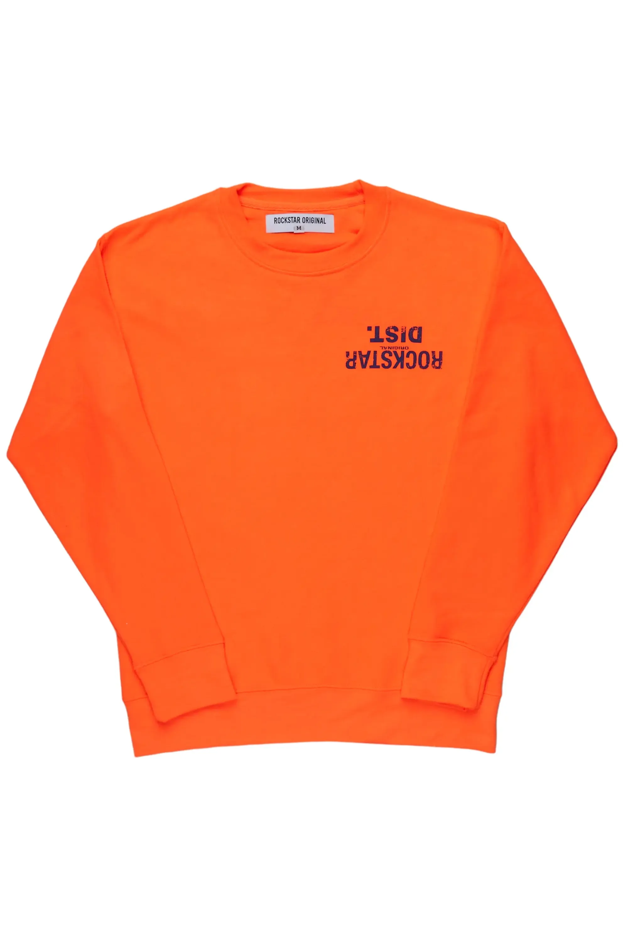 Dist. Town Orange Graphic Crewneck
