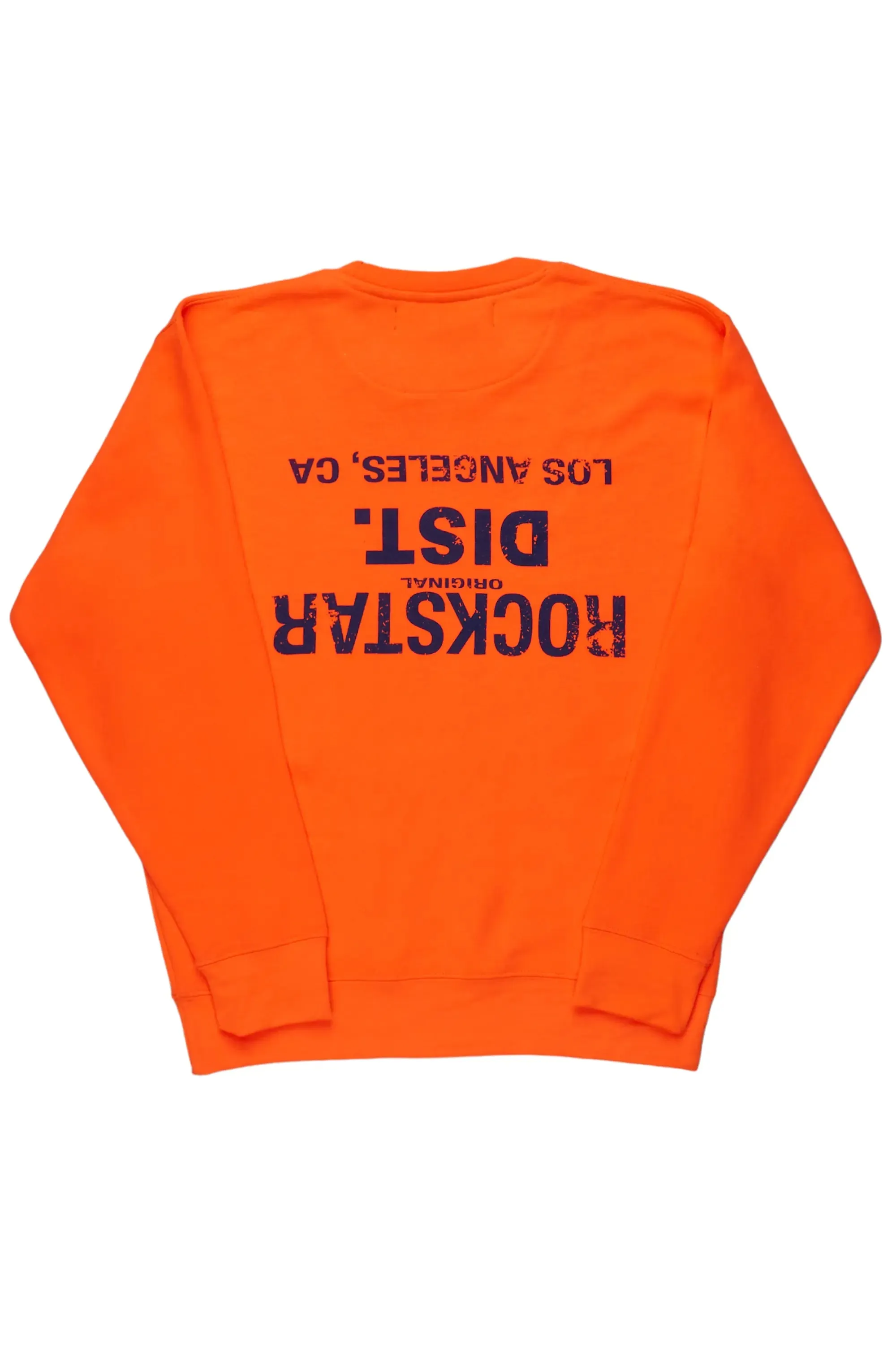 Dist. Town Orange Graphic Crewneck