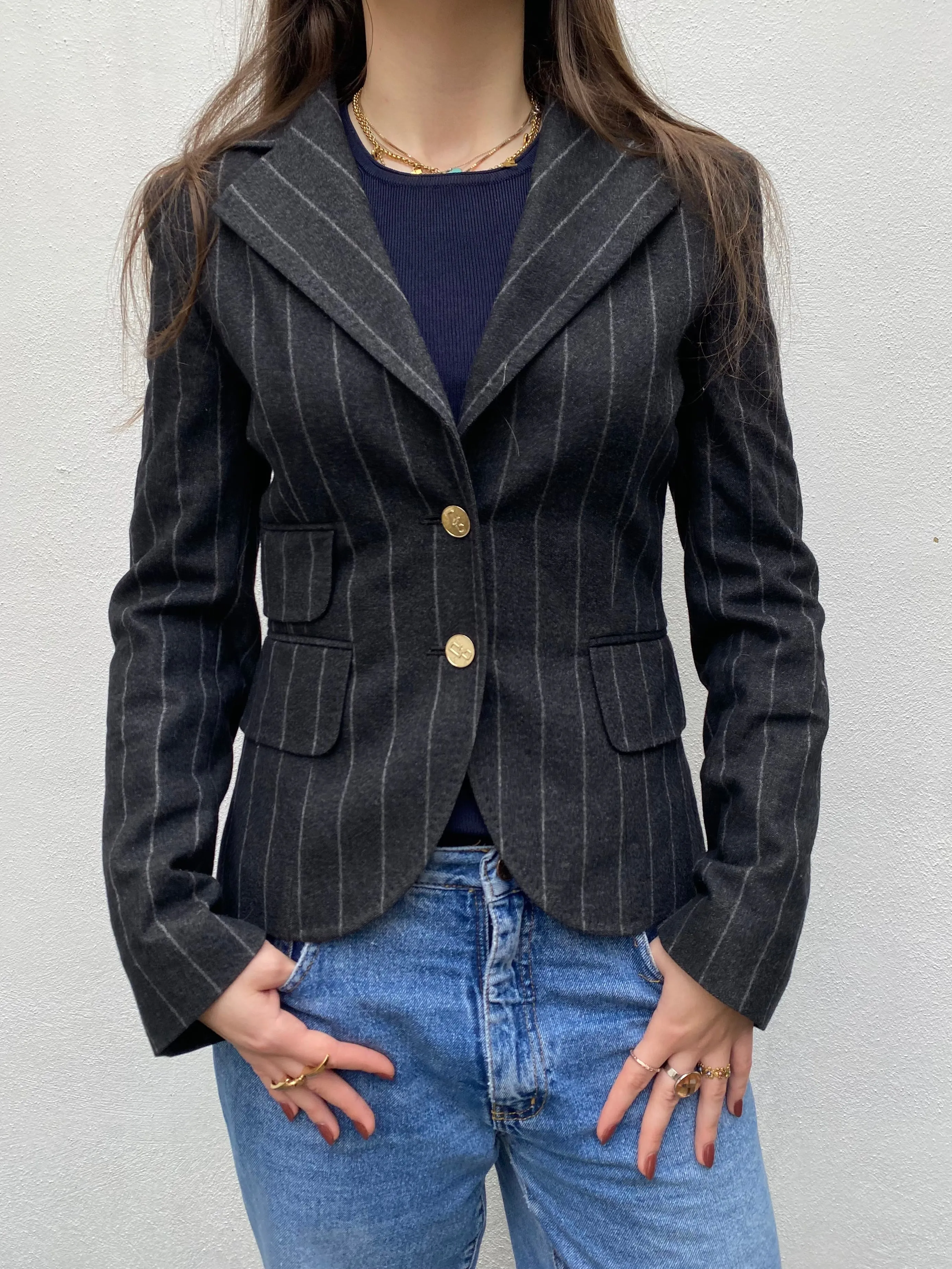 DOLCE & GABBANA Pinstripe Blazer UK8