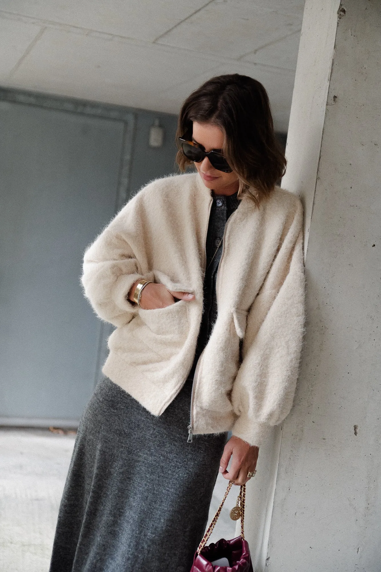 Emy bomber jacket cream