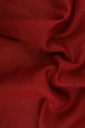 English Red Medium Weight Linen Fabric