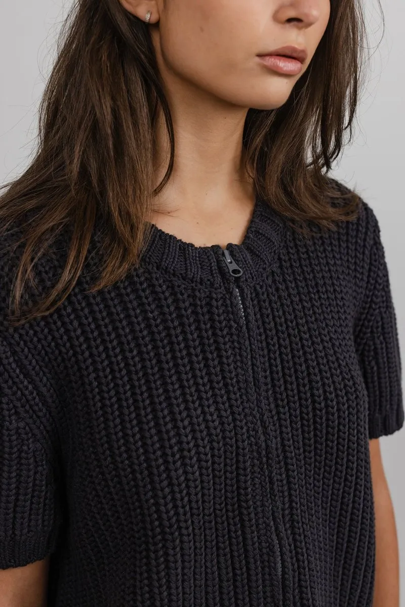 Erin Zip Front Knit