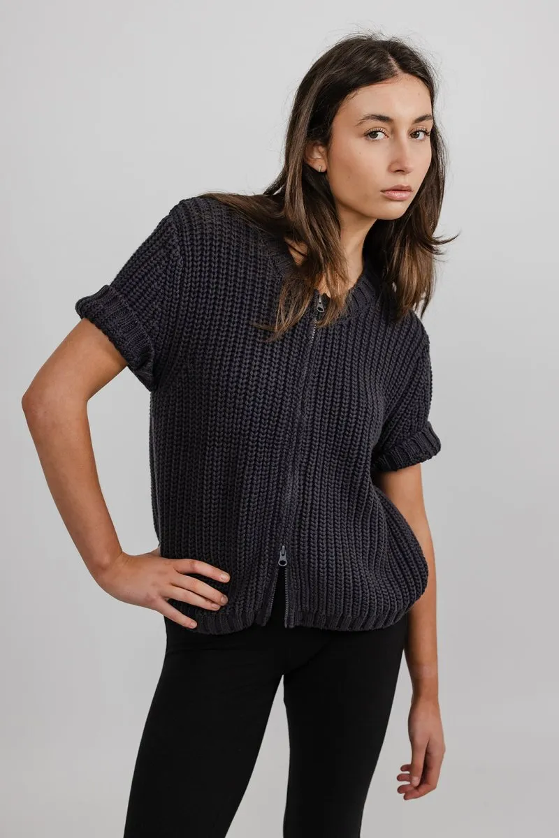 Erin Zip Front Knit