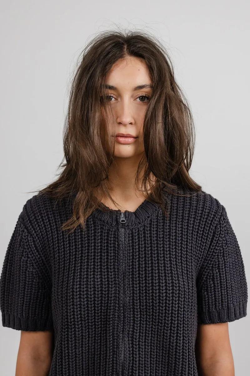 Erin Zip Front Knit