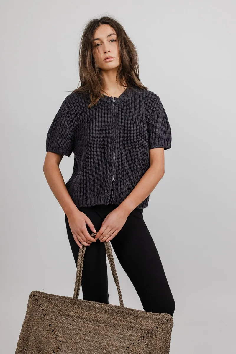 Erin Zip Front Knit