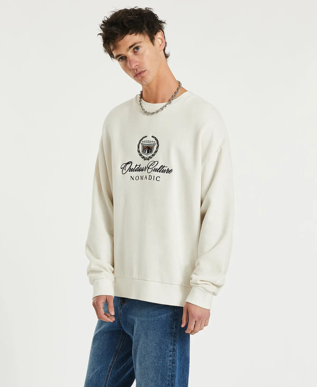 Escalade Relaxed Jumper Off White