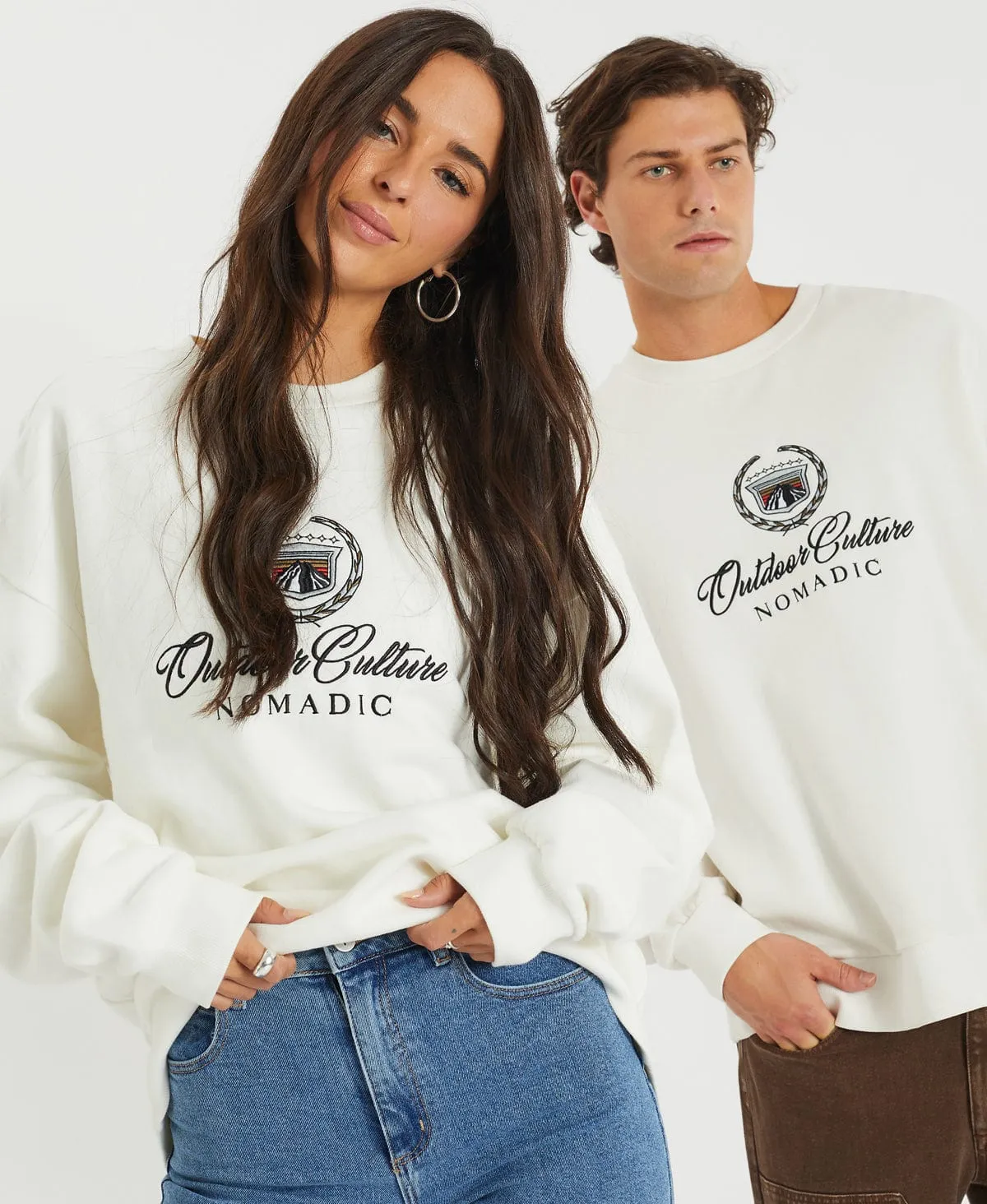 Escalade Relaxed Jumper Off White