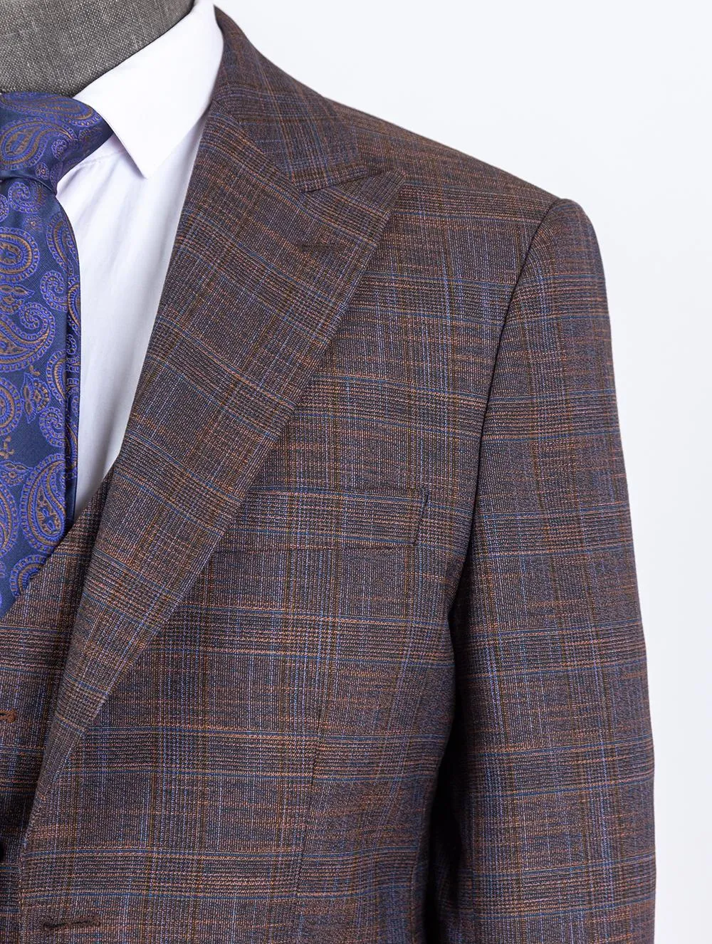 Ezekiel Brown Set Blazer Linen Suit