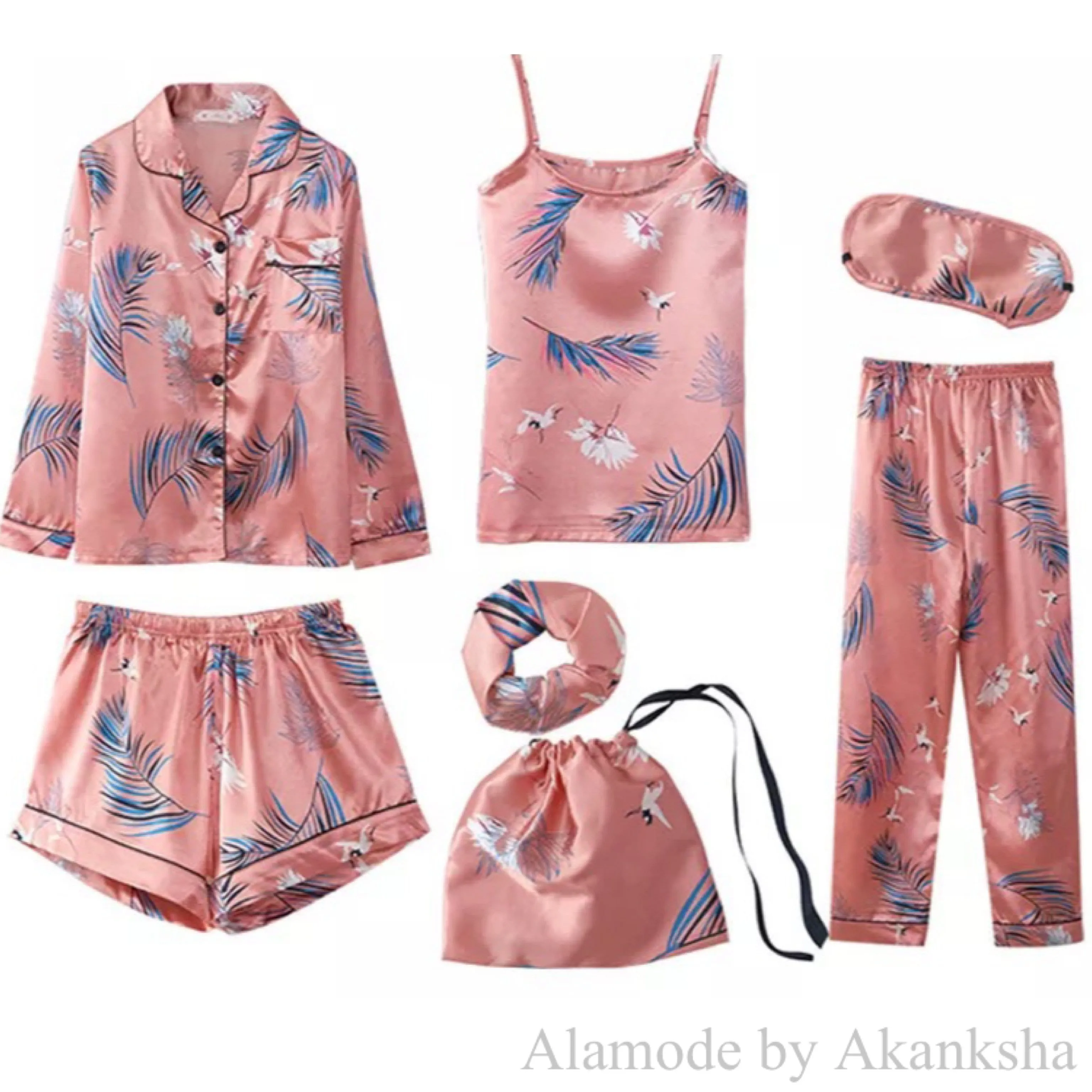 Femme Satin 7 Pc Nightsets