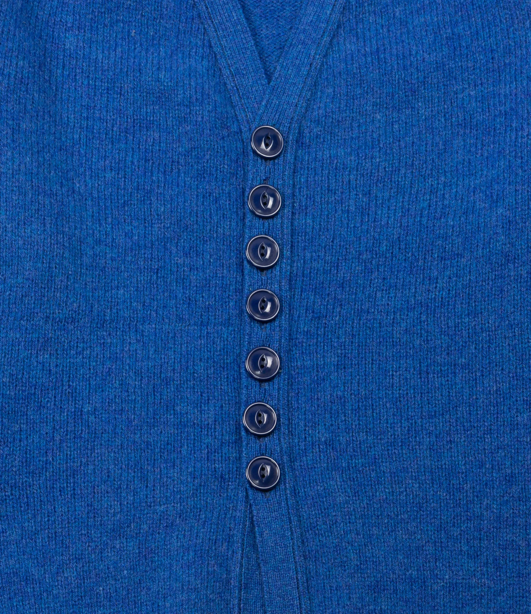 Fisherman Shetland Cardigan – Ocean Blue