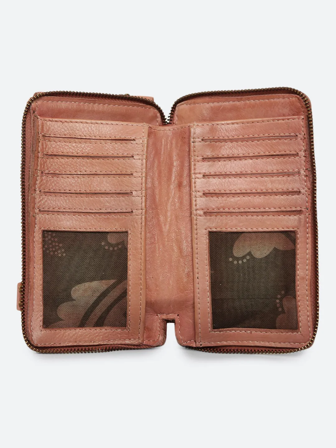 Fresia: Folral Patchwork Phone Wallet Crossbody
