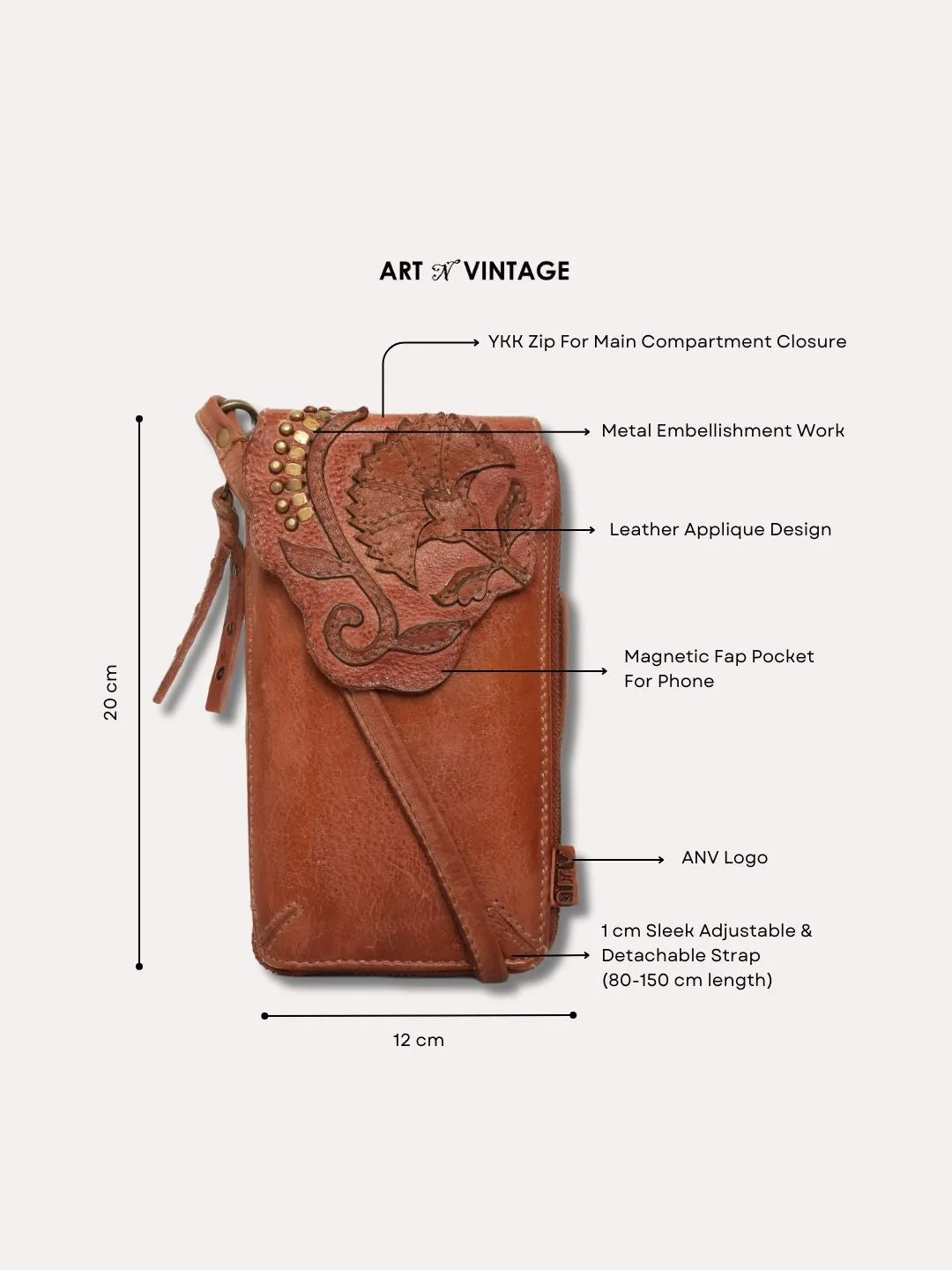 Fresia: Folral Patchwork Phone Wallet Crossbody