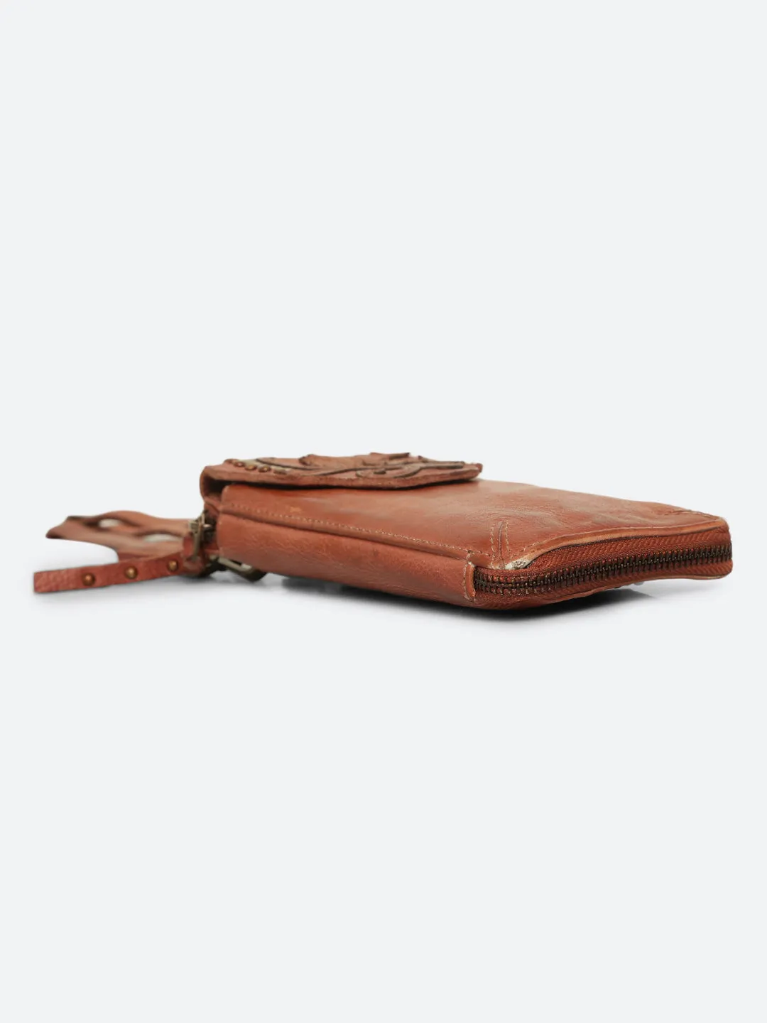 Fresia: Folral Patchwork Phone Wallet Crossbody