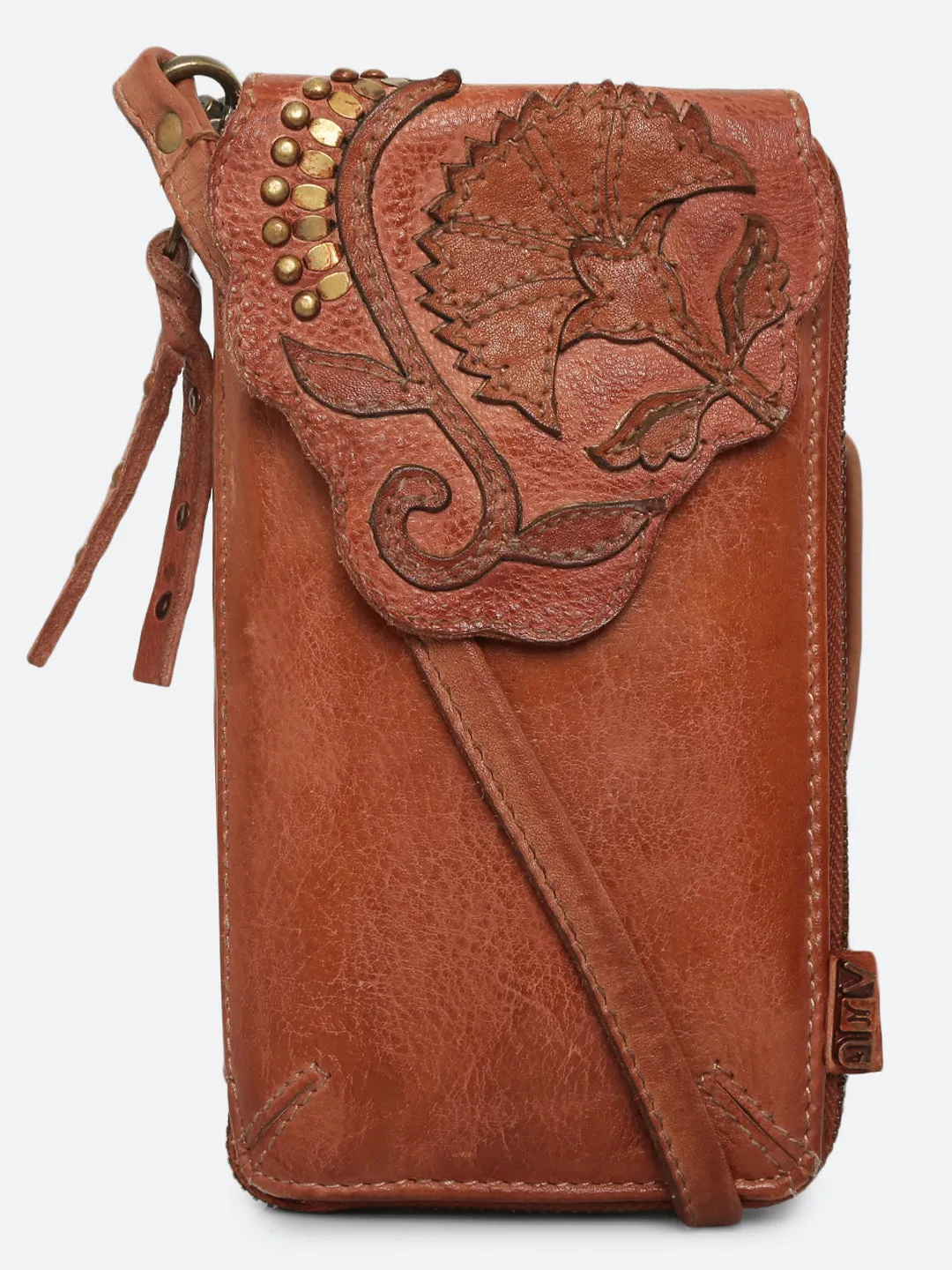 Fresia: Folral Patchwork Phone Wallet Crossbody
