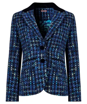 Joe Browns 16 Blue Tiah Tweed Jacket