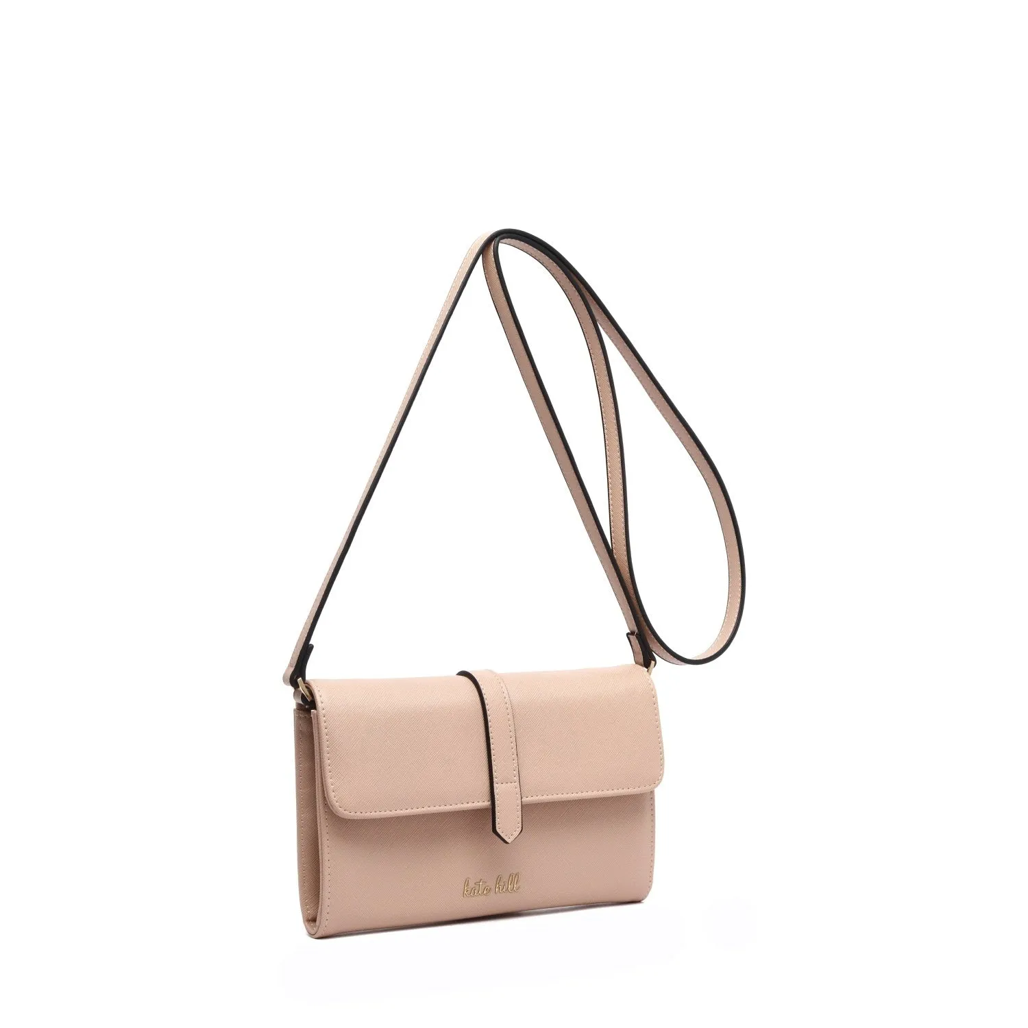 Kate Hill Everly Vegan Leather Crossbody Bag KH22003