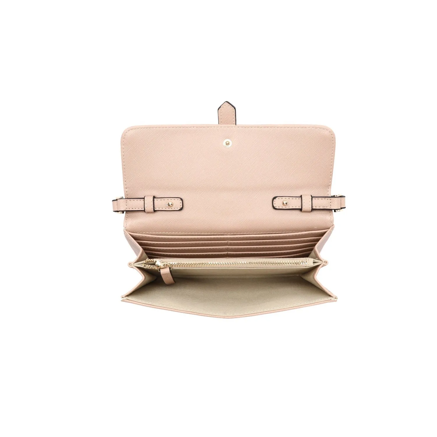 Kate Hill Everly Vegan Leather Crossbody Bag KH22003