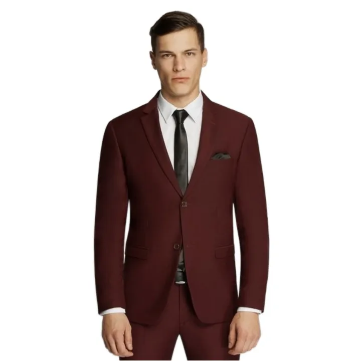 Kelly Country Slim Fit Maroon Suit Set