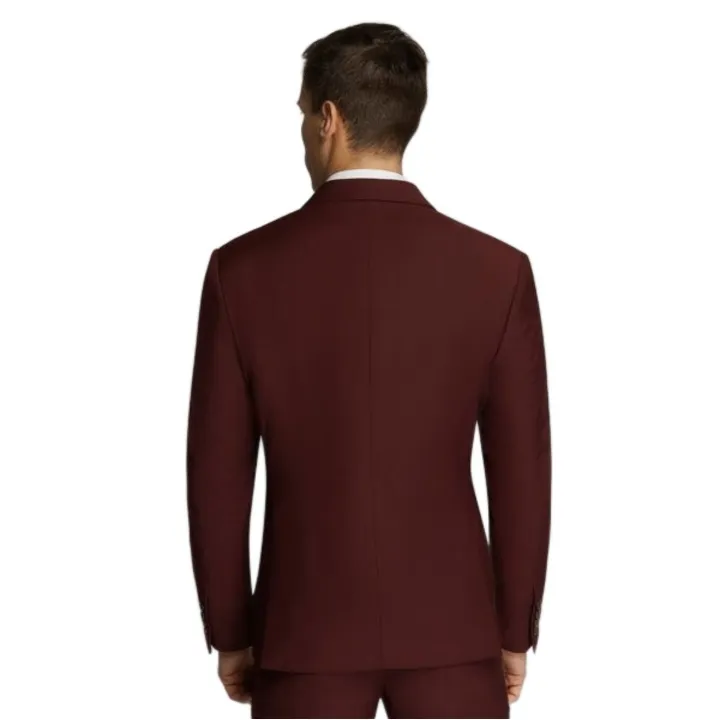 Kelly Country Slim Fit Maroon Suit Set