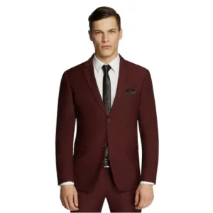 Kelly Country Slim Fit Maroon Suit Set