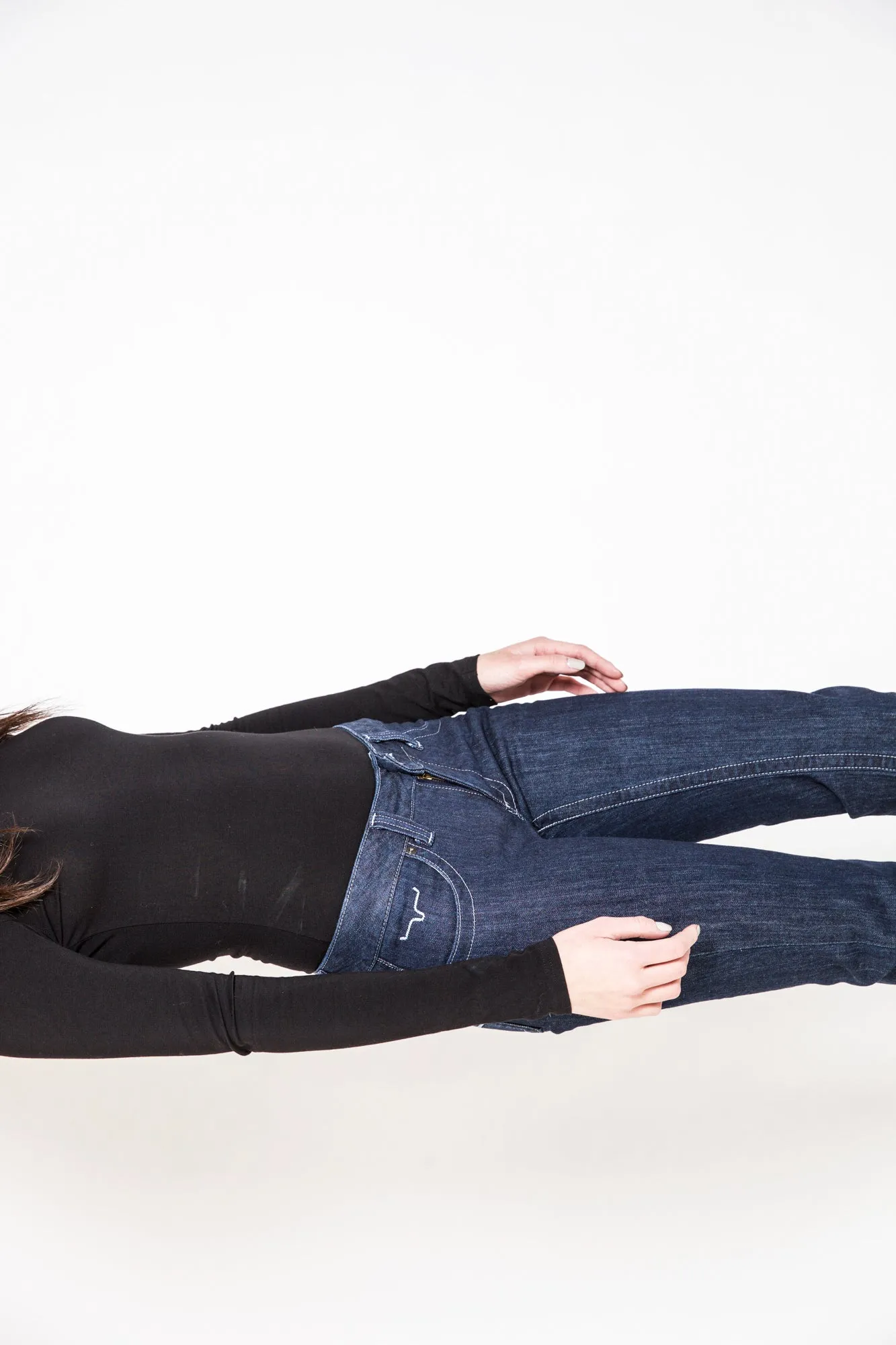 Kimes Ranch Womens Jolene Jeans Blue Cotton Blend Flare Bootcut 8x38