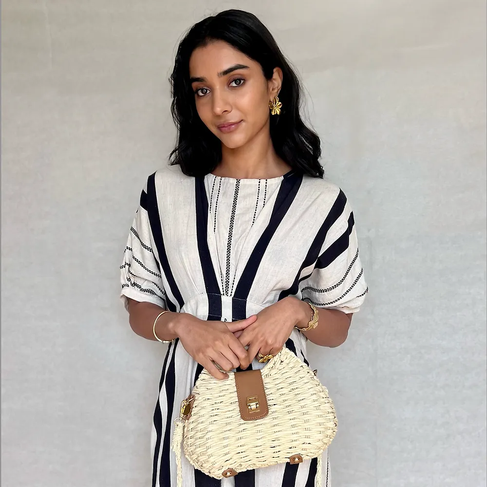 Kirsten Straw Event Bag