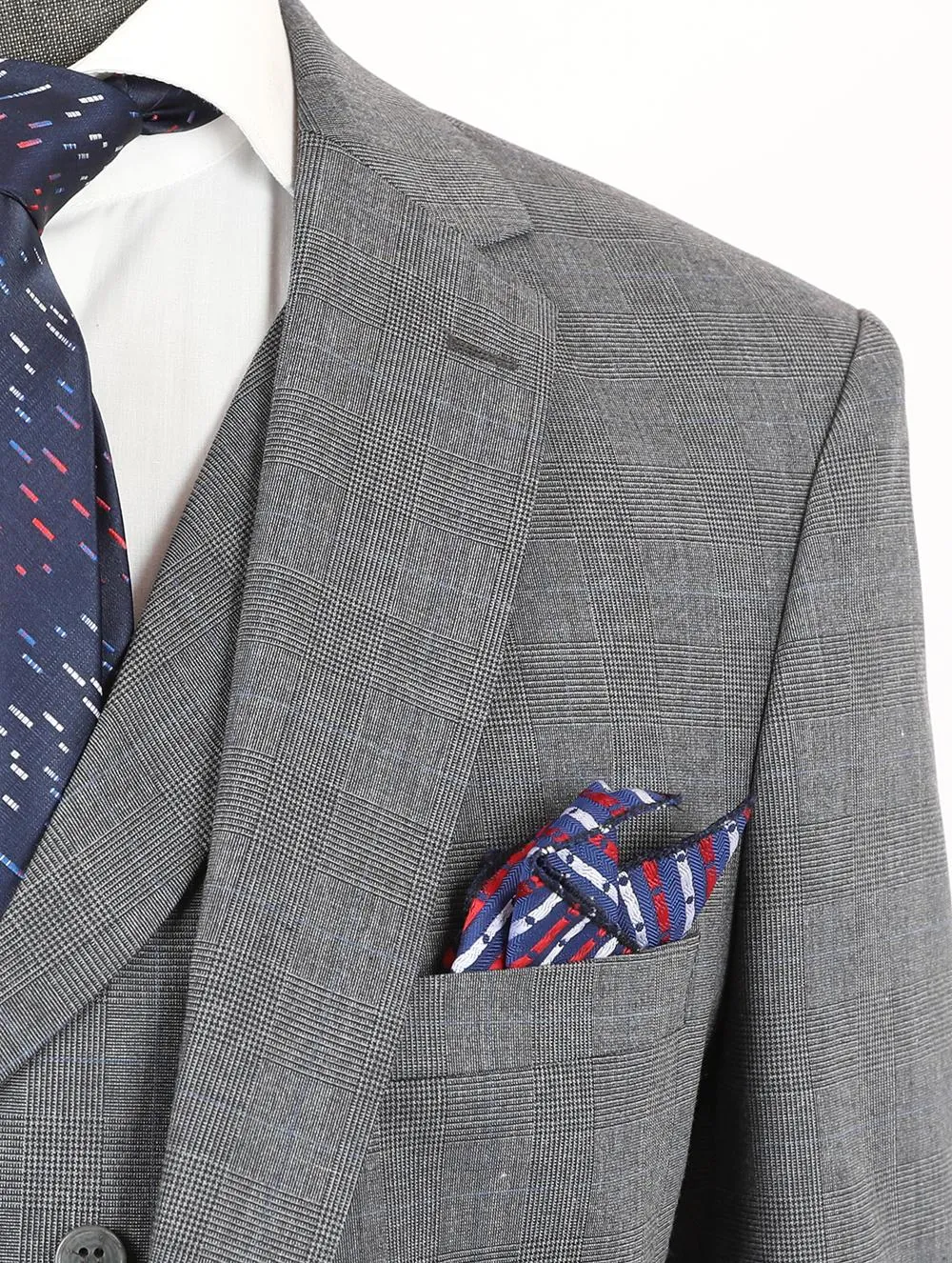Kolton Grey Set Blazer Linen Suit