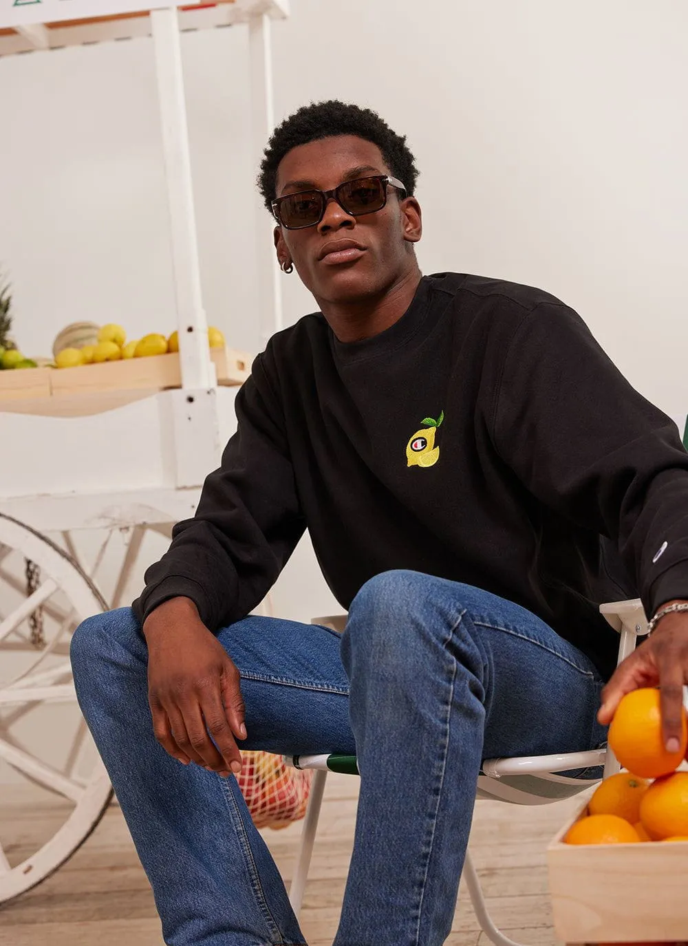 Lemony Snickets Sweatshirt | Champion and Percival | Black
