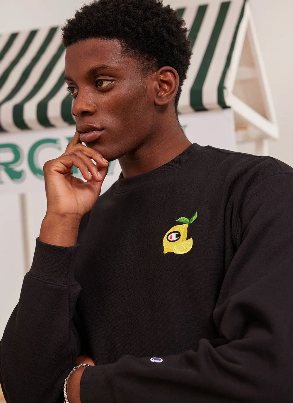 Lemony Snickets Sweatshirt | Champion and Percival | Black