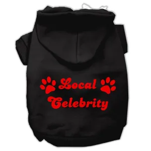 Local Celebrity Screen Print Pet Hoodies Black Size Med (12)