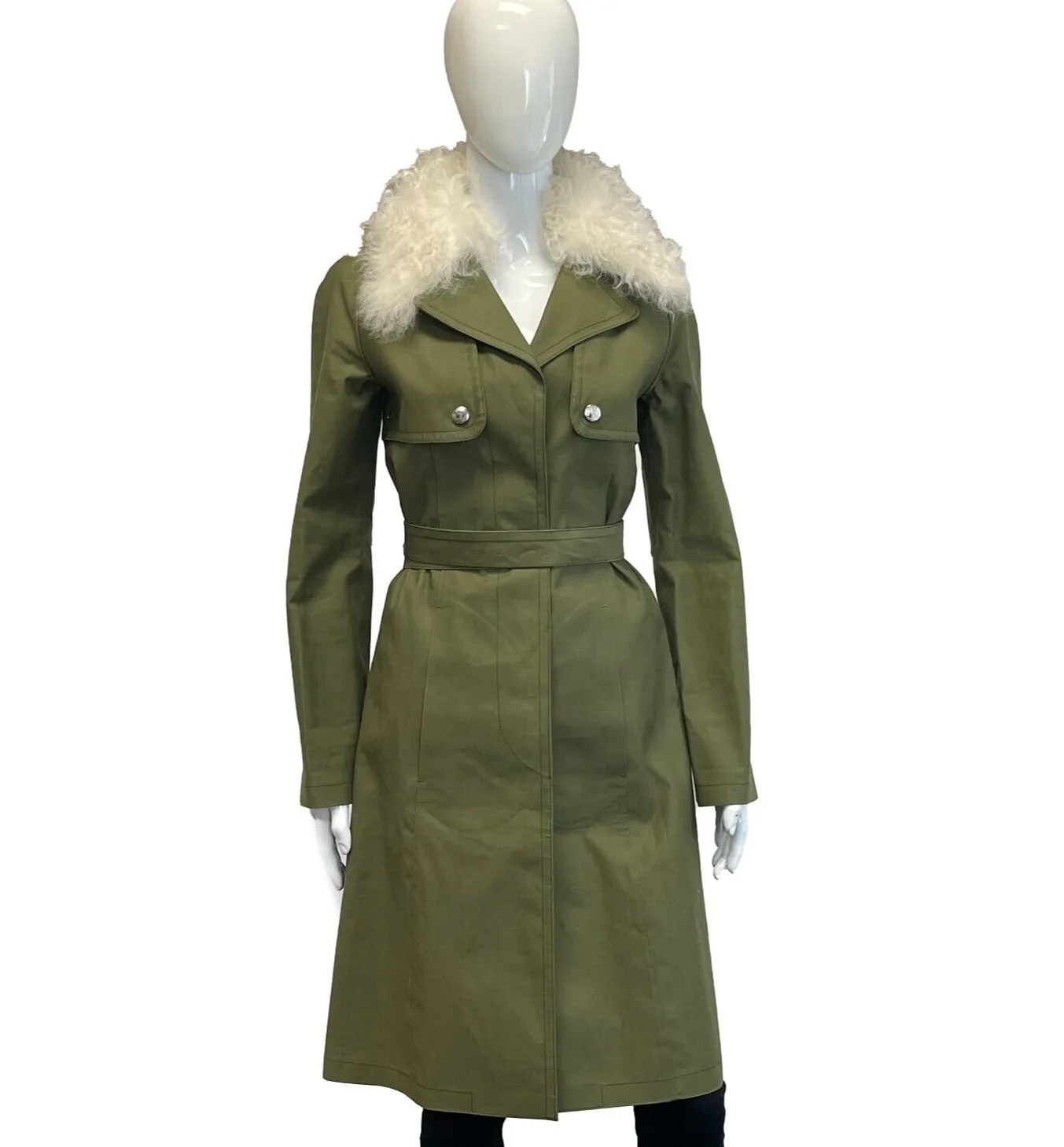 Louis Vuitton - Nicolas Ghesquire Belted Drill Army Coat 34 US 2
