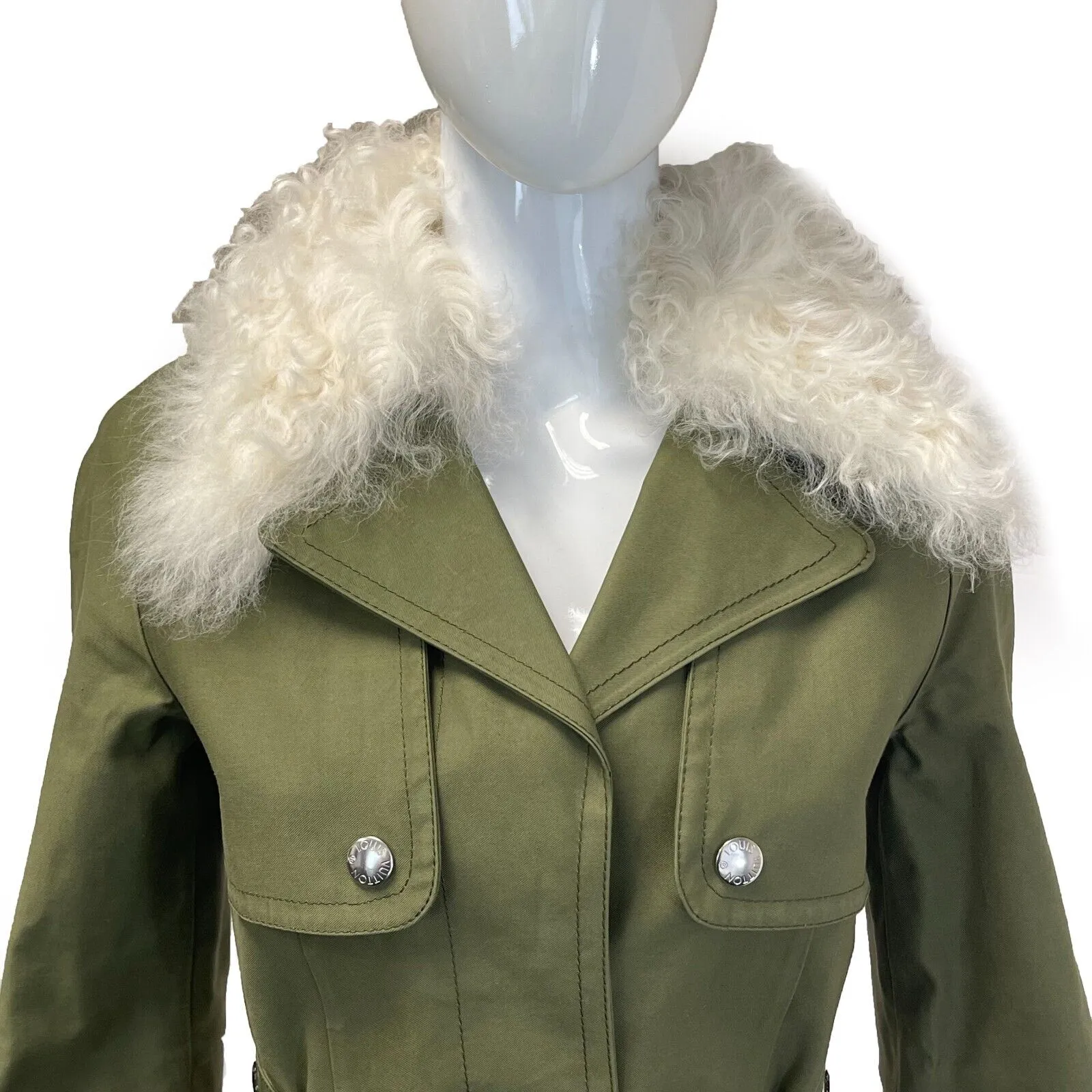 Louis Vuitton - Nicolas Ghesquire Belted Drill Army Coat 34 US 2