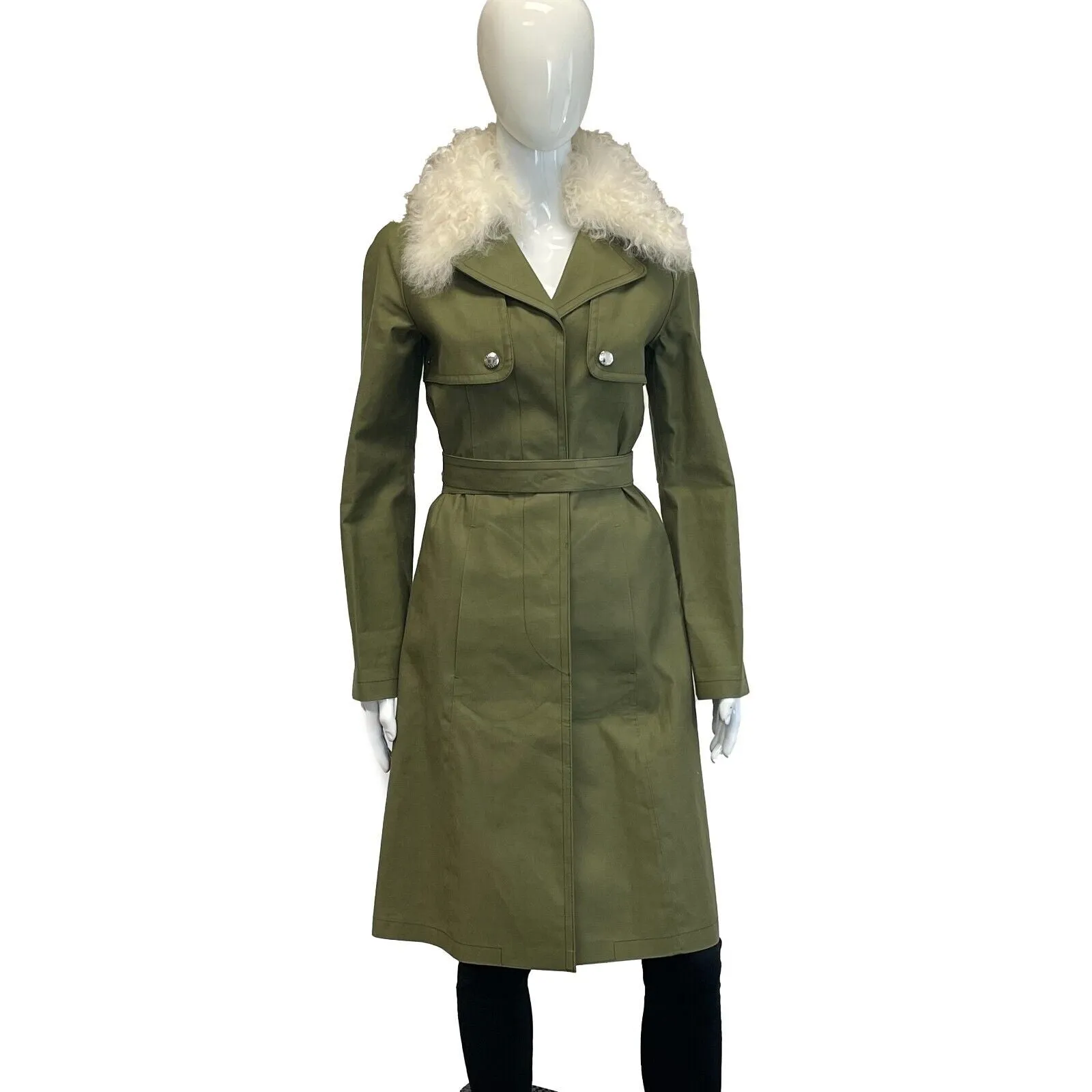 Louis Vuitton - Nicolas Ghesquire Belted Drill Army Coat 34 US 2