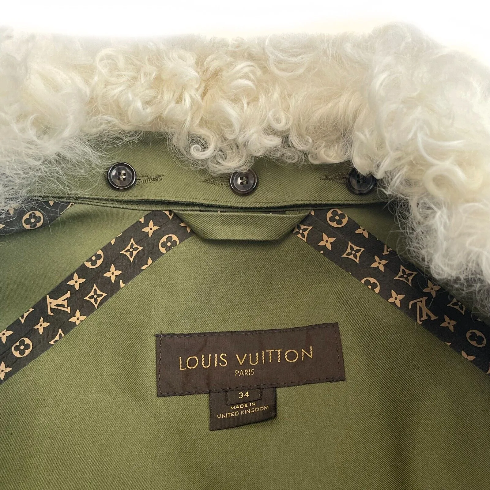 Louis Vuitton - Nicolas Ghesquire Belted Drill Army Coat 34 US 2