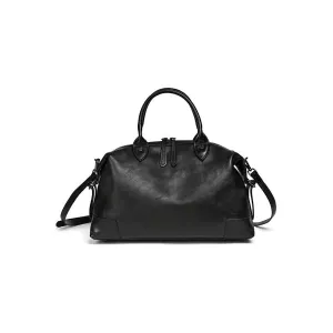 Luxury Cow Leather Retro Patterned Casual Tote